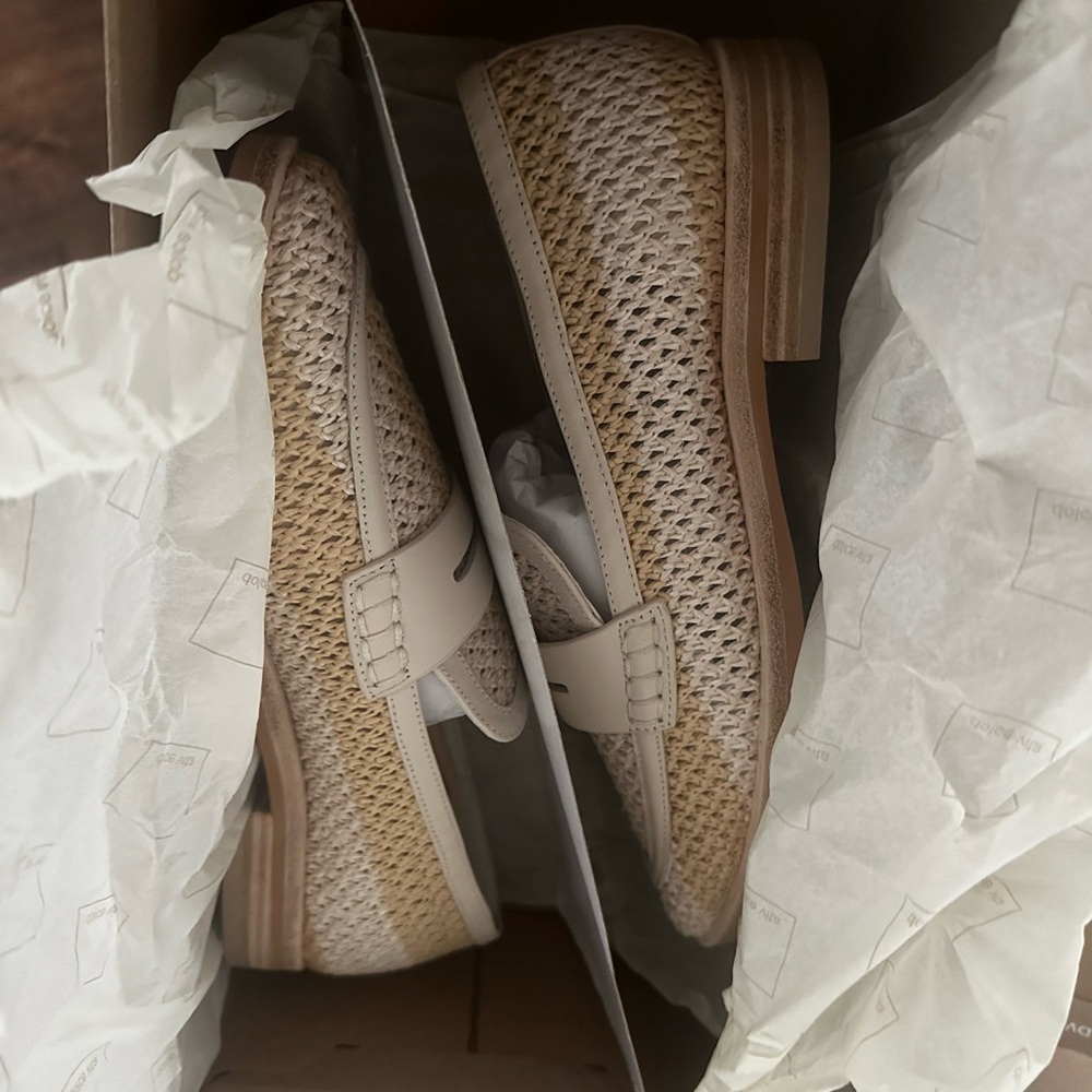 Dolce Vita Halley Raffia Woven Loafers – Ivory Multi – Size 7 (NWT) - Picture 7 of 7